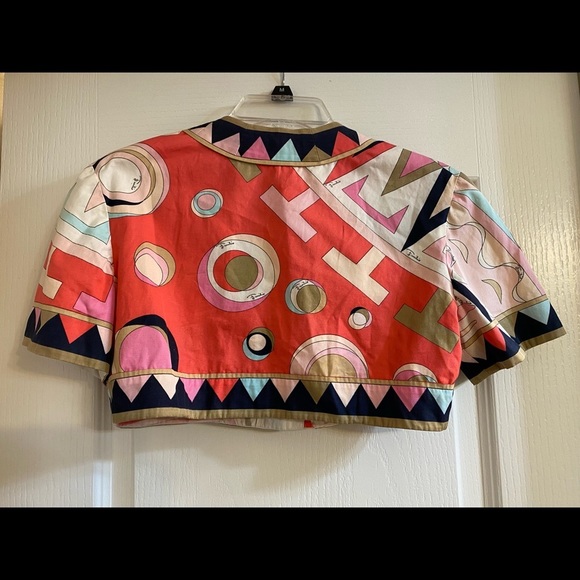 VINTAGE EMILIO PUCCI CROP TOP - Picture 2 of 16